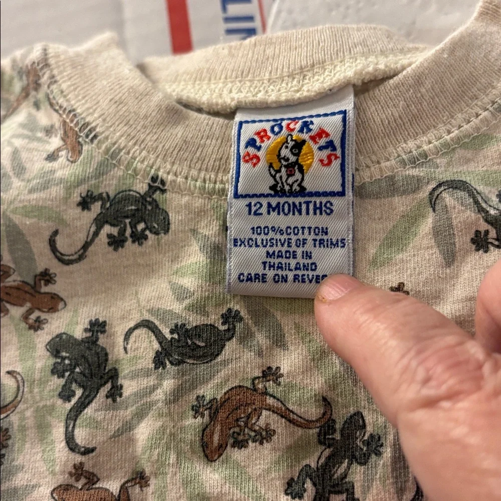 Sprockets lizard Print Kids One Piece 12 months